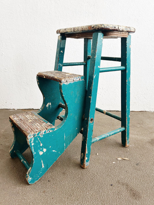 Antique Wood Stool