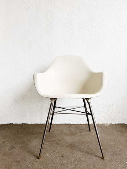 Vintage Eames Style Molded Plastic Chair