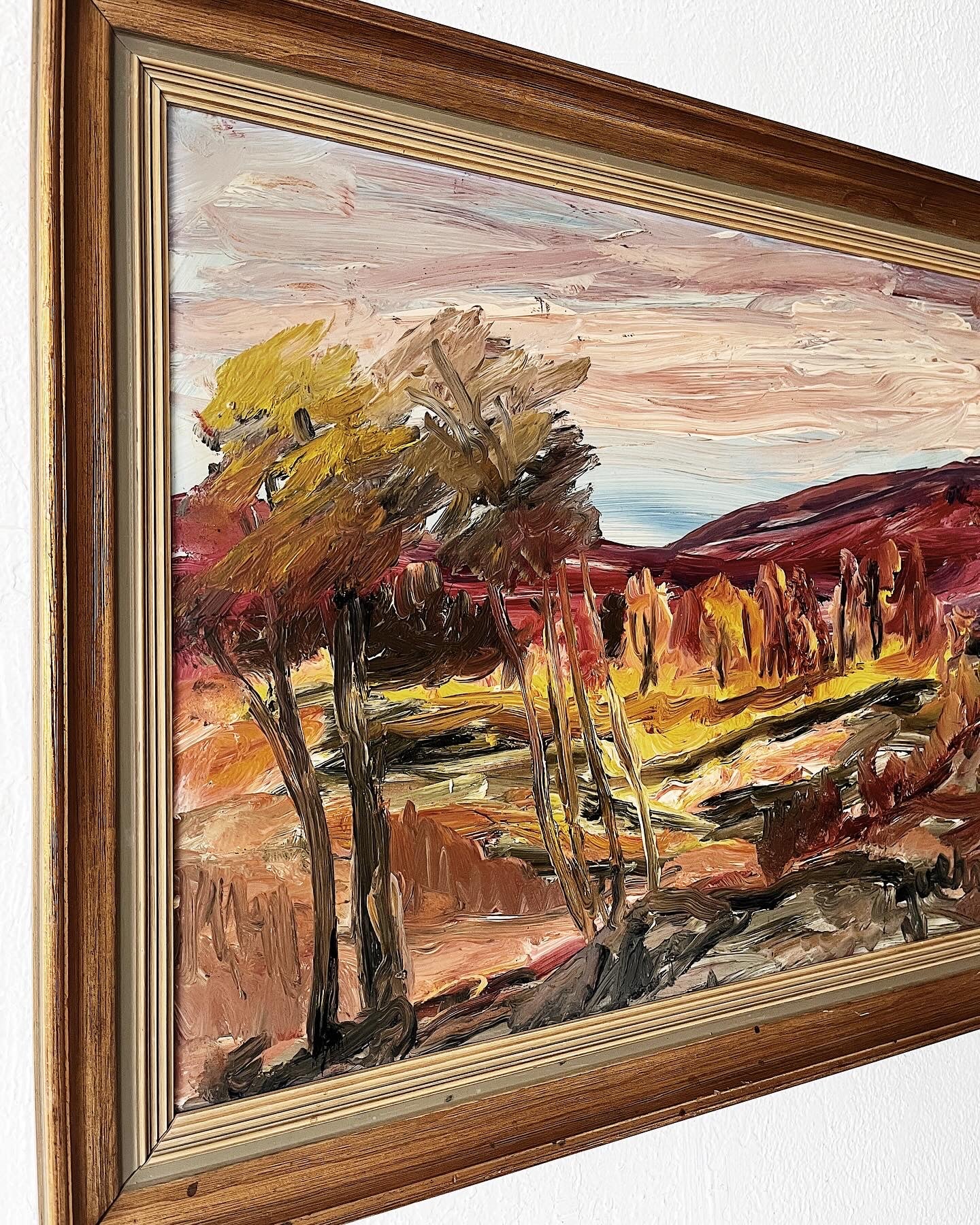 Vintage Expressionist Landscape