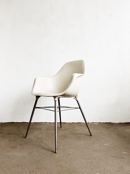 Vintage Eames Style Molded Plastic Chair