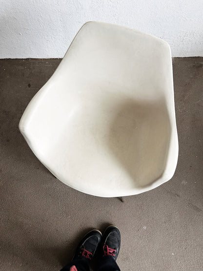 Vintage Eames Style Molded Plastic Chair