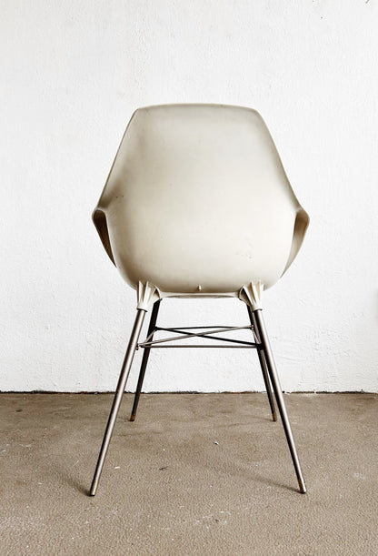 Vintage Eames Style Molded Plastic Chair