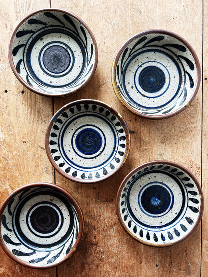 Set of Five Vintage Stoneware Bowls
