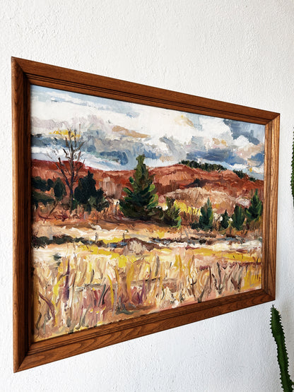 Vintage Oil Landscape Painting