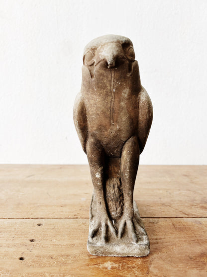 Vintage Cement Hawk Garden Statue