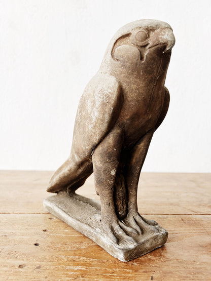 Vintage Cement Hawk Garden Statue