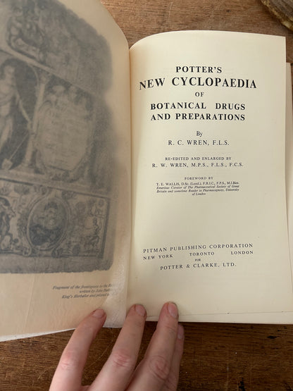 Potter’s New Cyclopaedia of Botanical Drugs and Preparations c1956