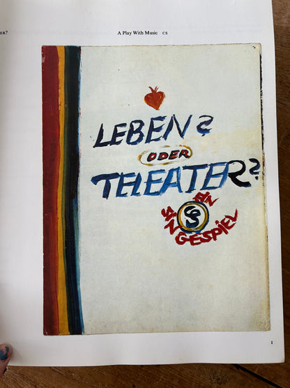 Charlotte Salomon- Life or Theatre? Vintage Hard Cover Art Book
