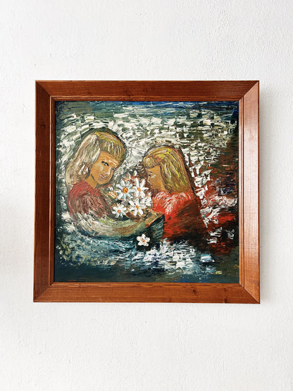 Large Scale Vintage Original Oil Painting