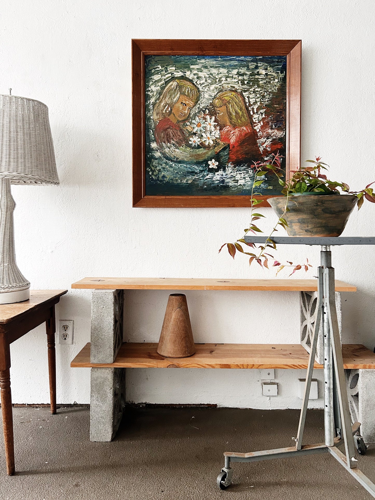 Large Scale Vintage Original Oil Painting