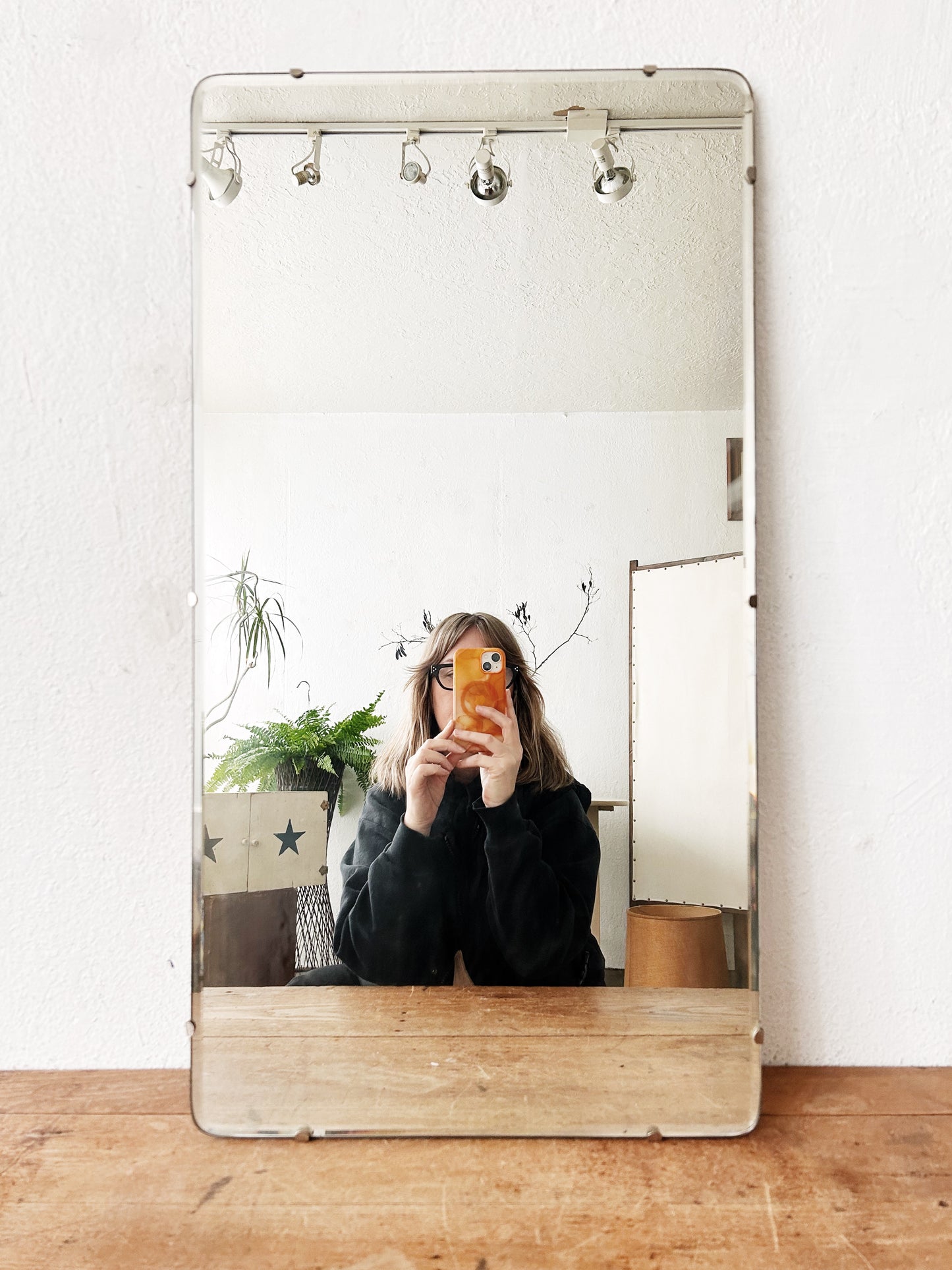 Mid Century Industrial Edge Mirror