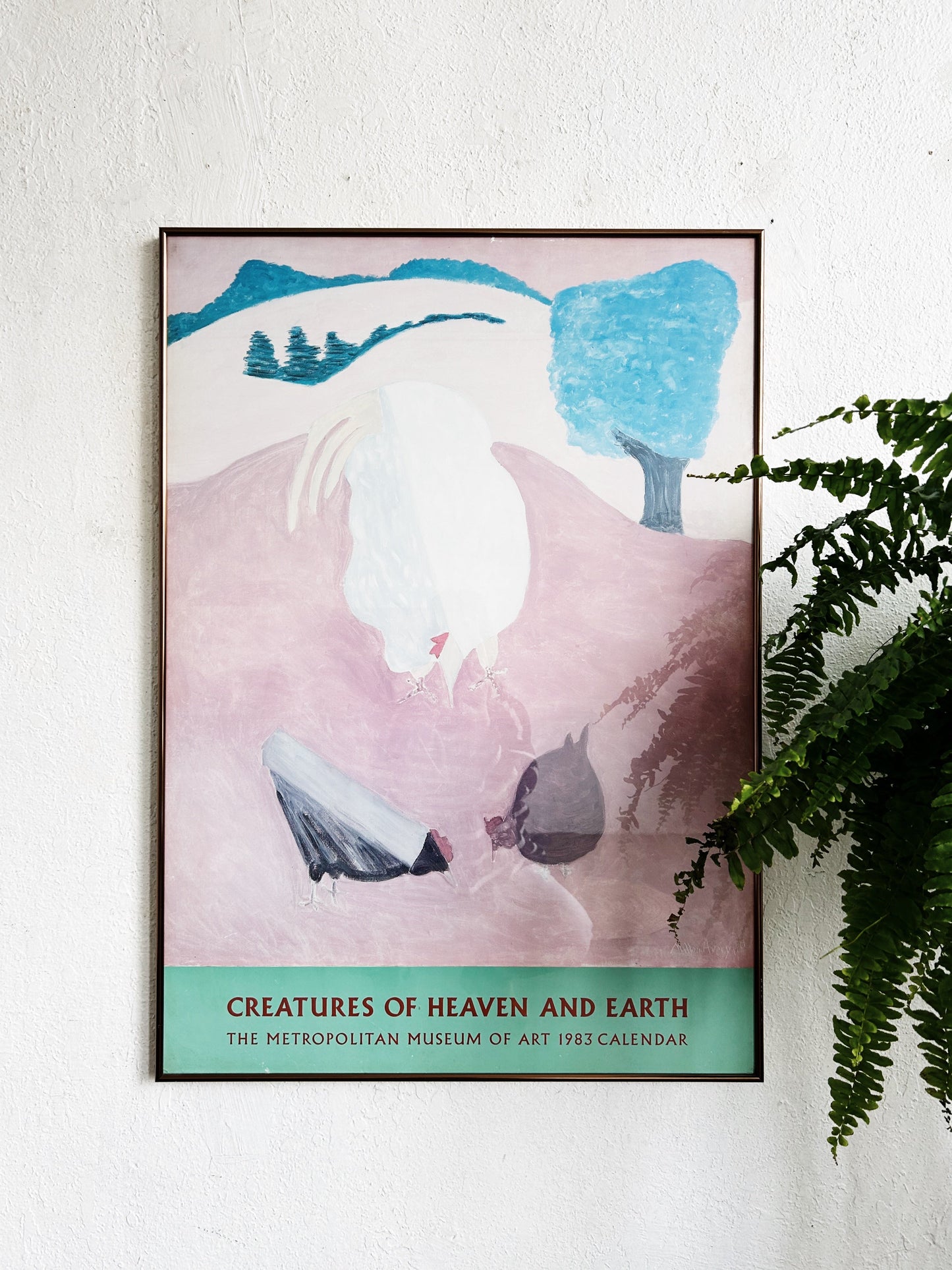 Vintage Milton Avery Framed Gallery Poster