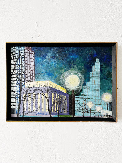 June Clark Original Mid Century Signed Painting