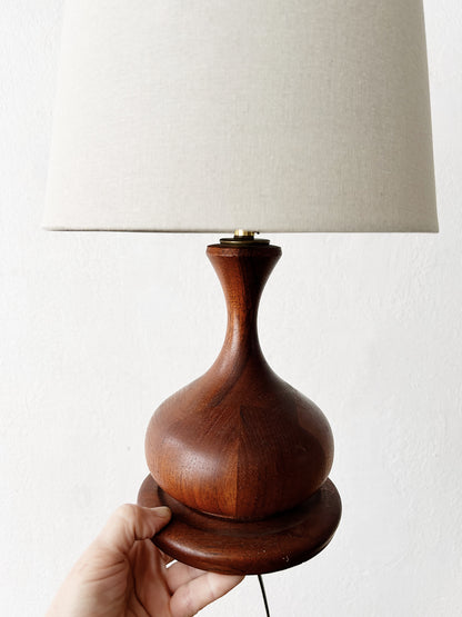 Vintage Teak Lamp