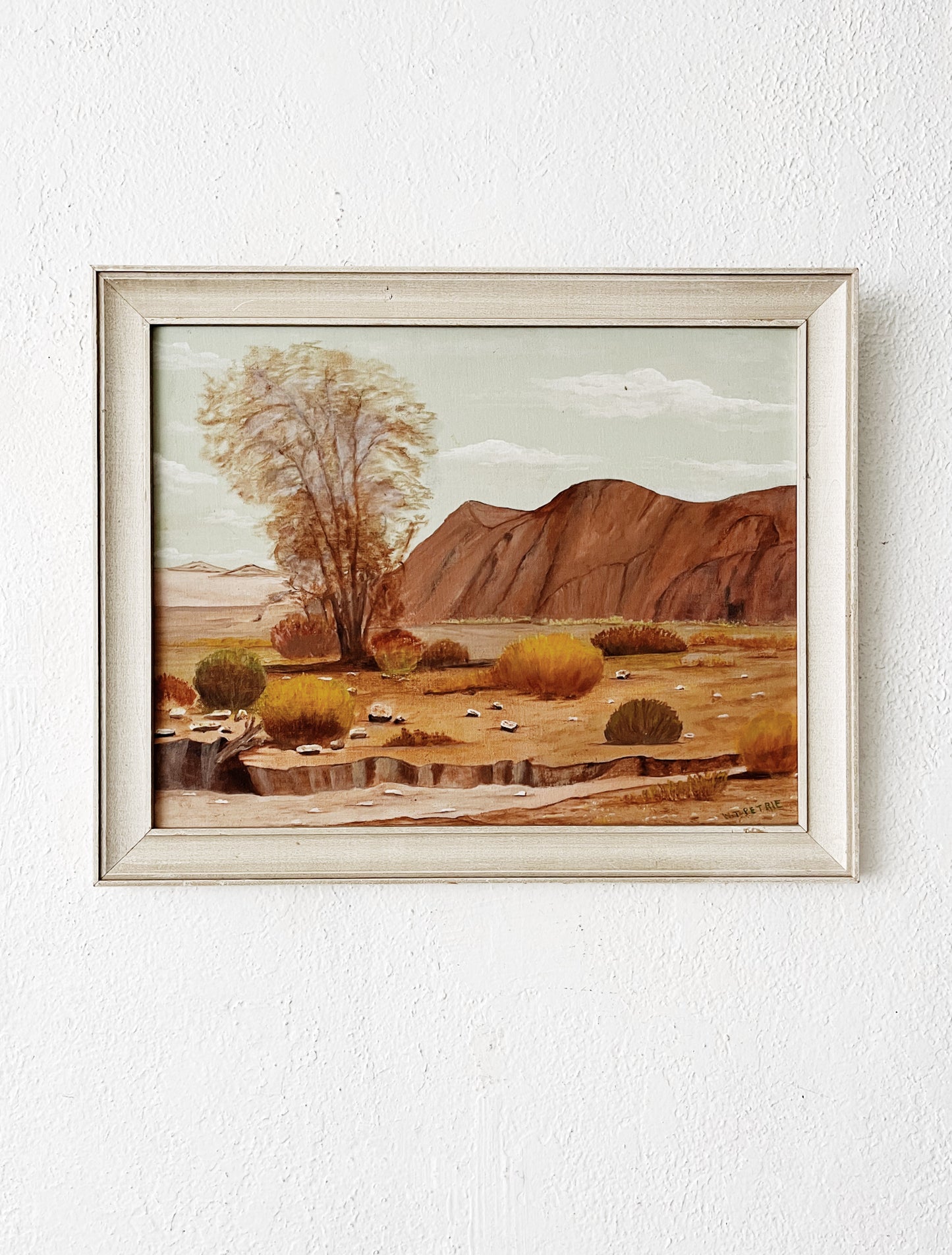 Vintage Desert Landcape Painting
