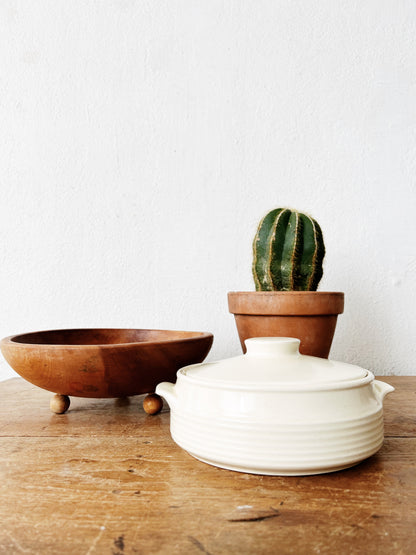 Mid Century Lidded Ceramic Dish