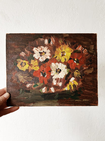 Vintage Floral Still Life Painting