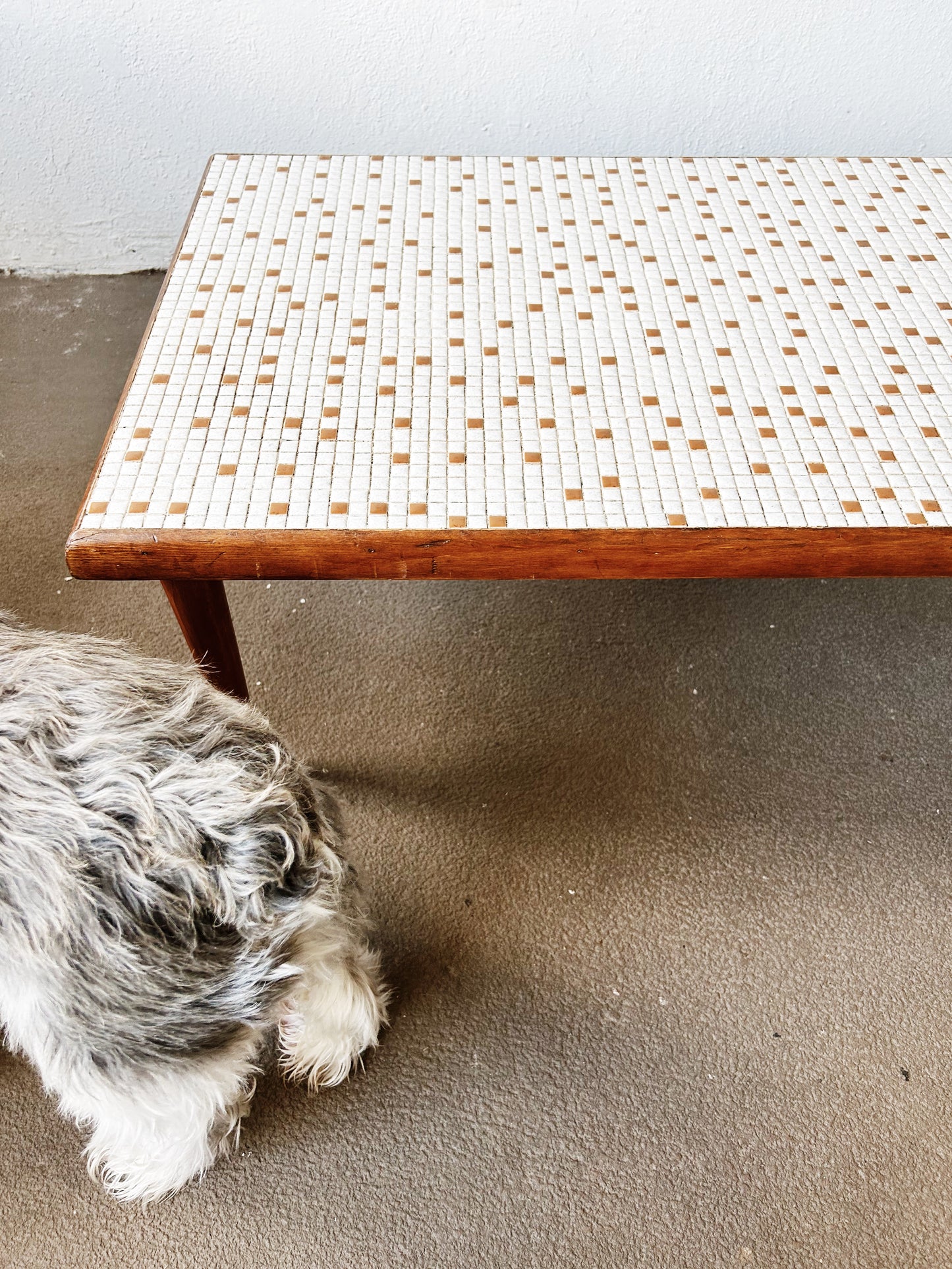 Mid Century Mosaic Tile Coffee Table