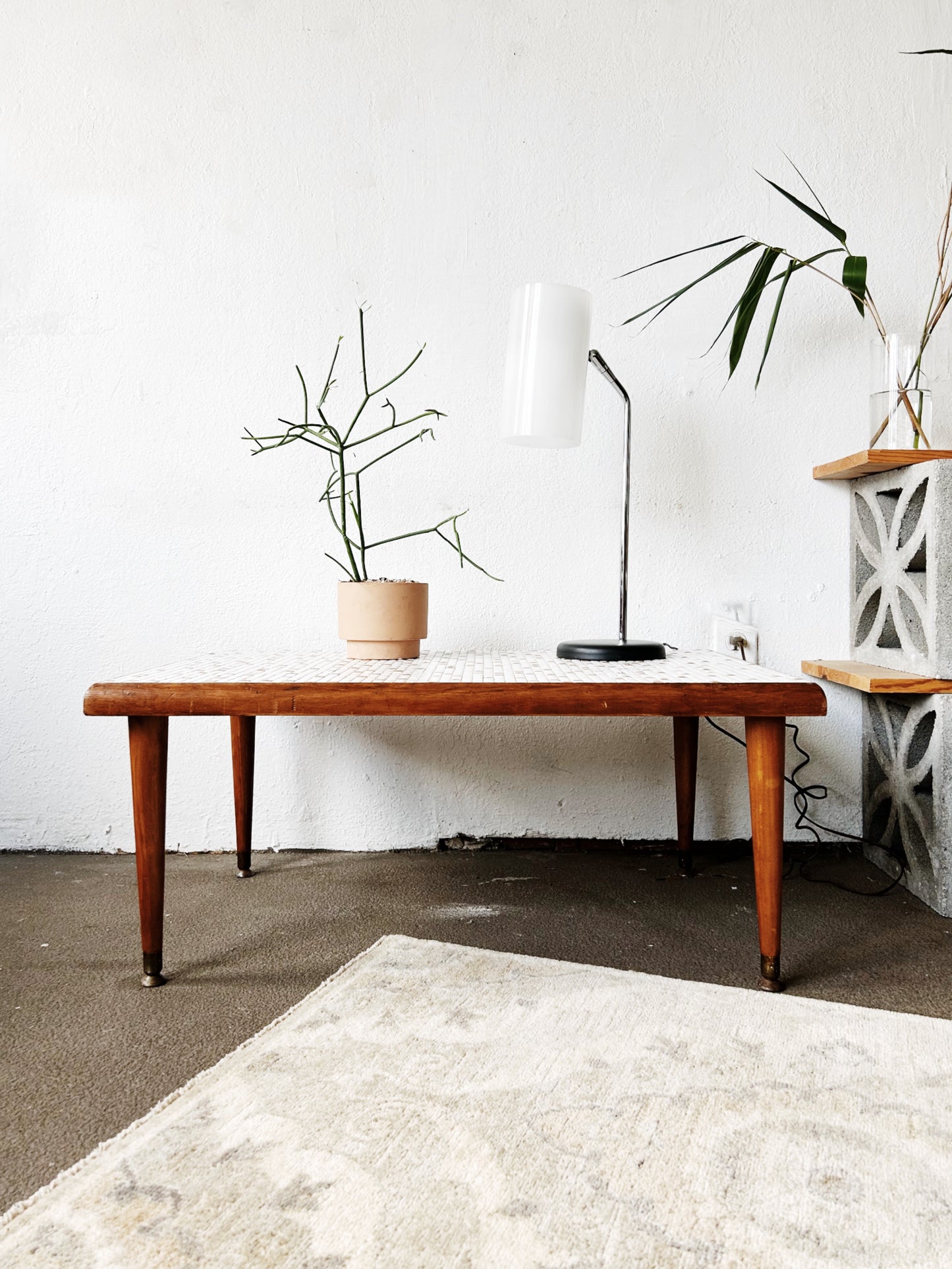 Mid Century Mosaic Tile Coffee Table