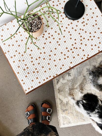 Mid Century Mosaic Tile Coffee Table