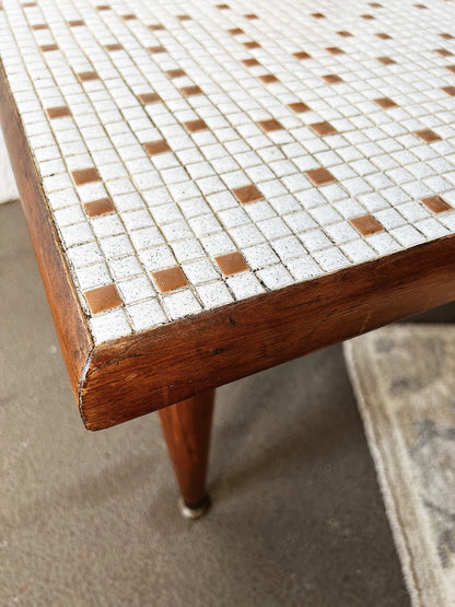 Mid Century Mosaic Tile Coffee Table