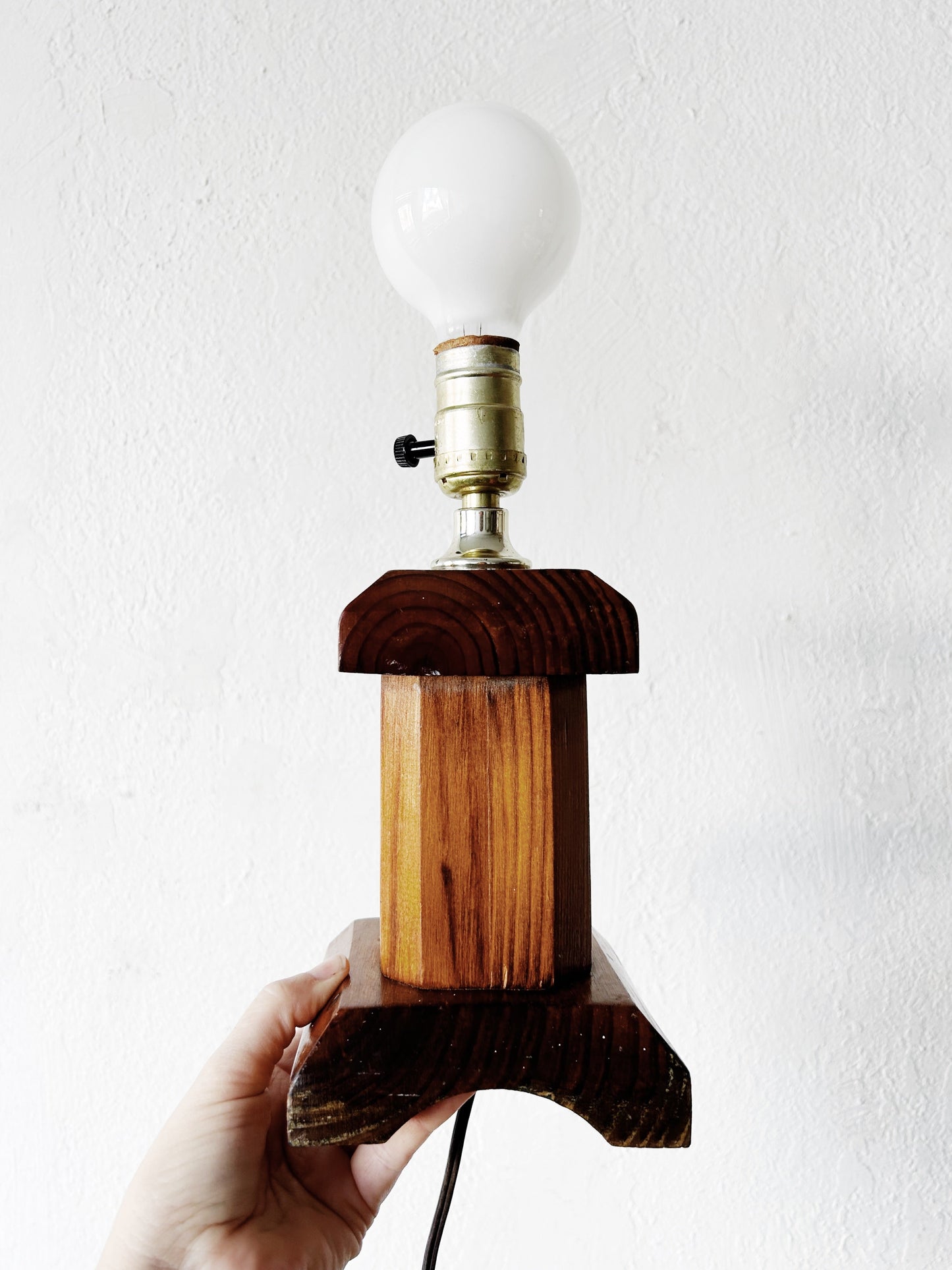 Vintage Wood Table Lamp
