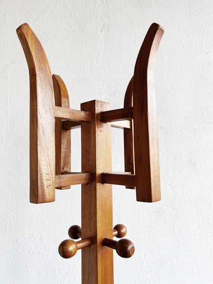 Vintage Wood Hall Tree