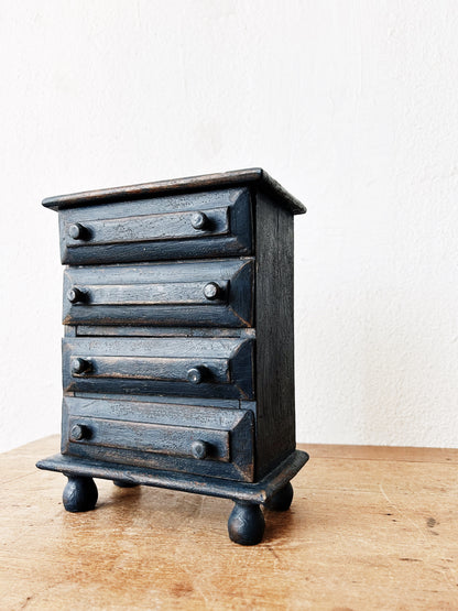 Vintage Wood Jewelry Chest