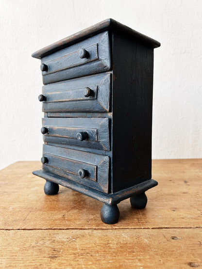 Vintage Wood Jewelry Chest