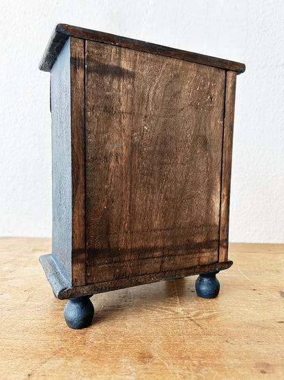Vintage Wood Jewelry Chest