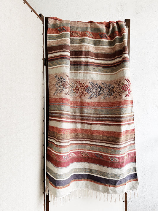Vintage Woven Cotton Rug