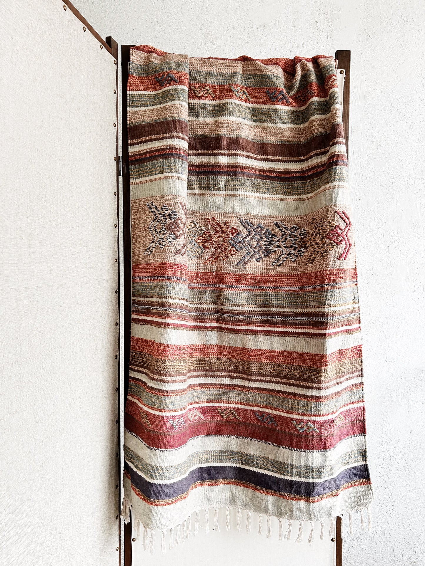 Vintage Woven Cotton Rug