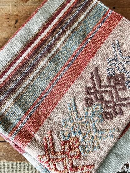 Vintage Woven Cotton Rug