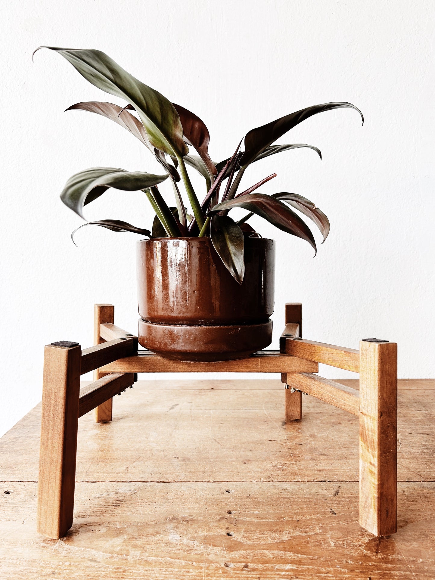 Vintage Adjustable Wood Stand