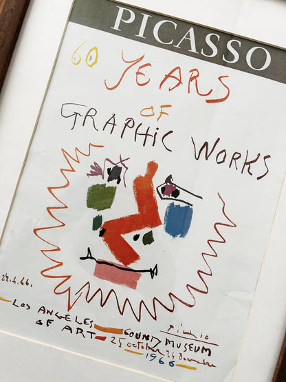 Vintage Framed Picasso Art Print