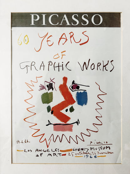 Vintage Framed Picasso Art Print