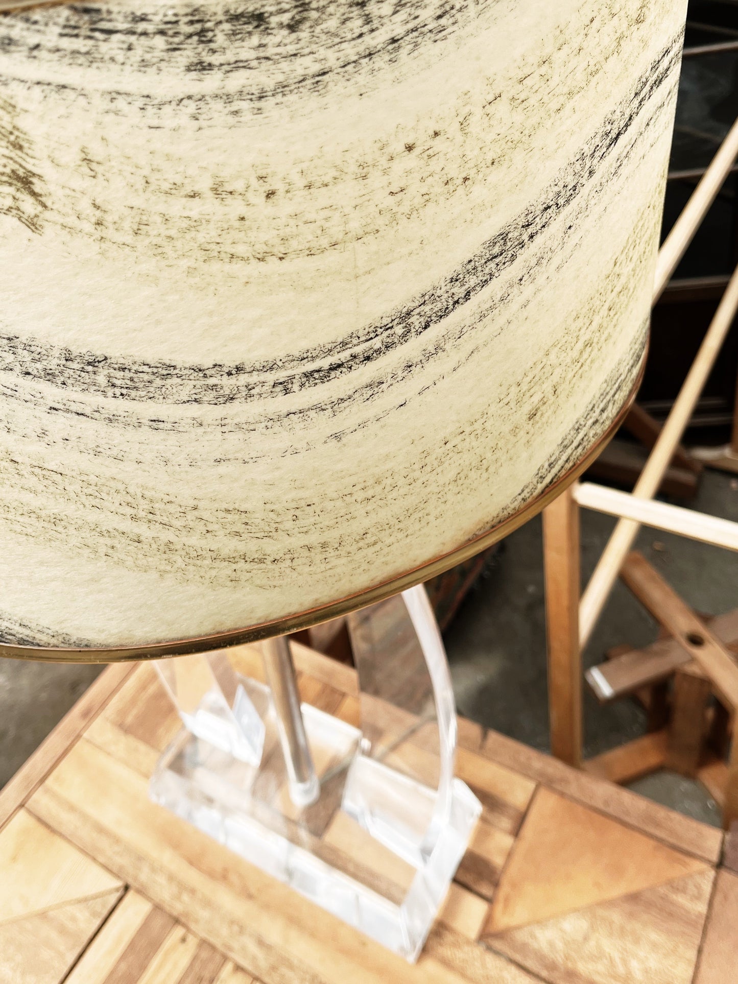 Vintage Lucite Lamp