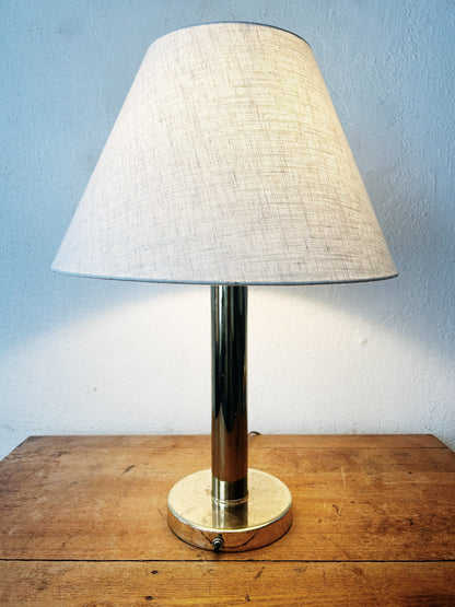 Vintage Brass Lamp with Shade