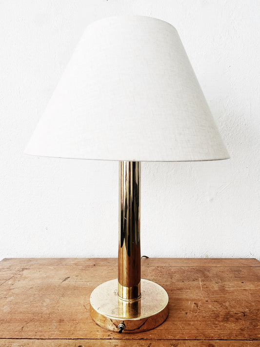 Vintage Brass Lamp with Shade