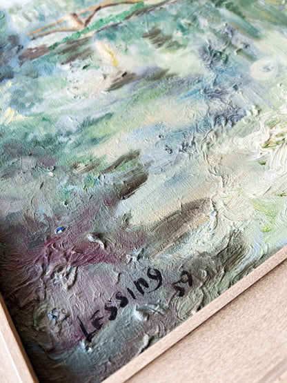 Signed Mid Century Oil Painting