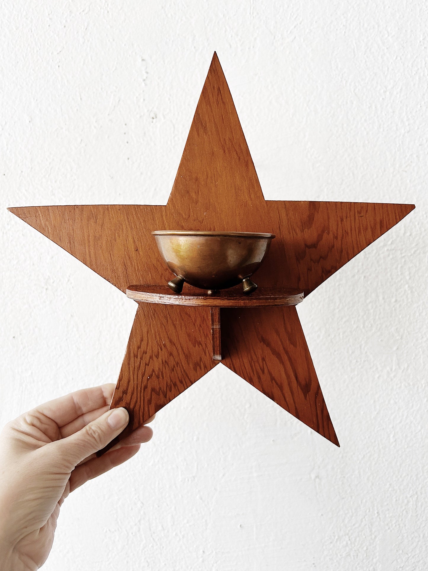 Cutout Wood Hanging Folk Star
