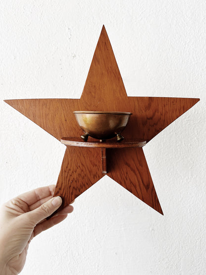 Cutout Wood Hanging Folk Star