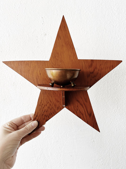 Cutout Wood Hanging Folk Star