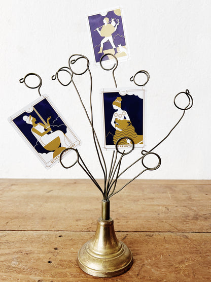 Vintage Metal Card/ Photo Holder