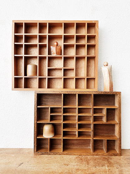 Vintage Wood Cubby/ Curio Shelf