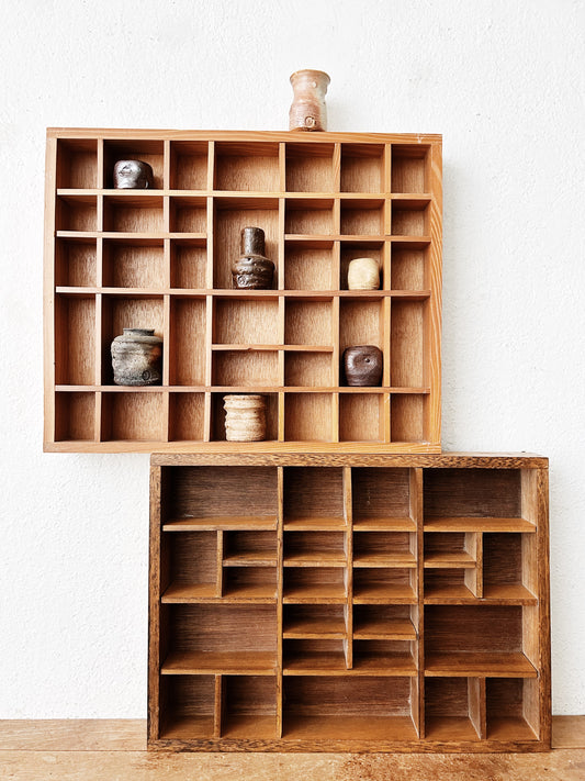 Vintage Wood Cubby/ Curio Shelf