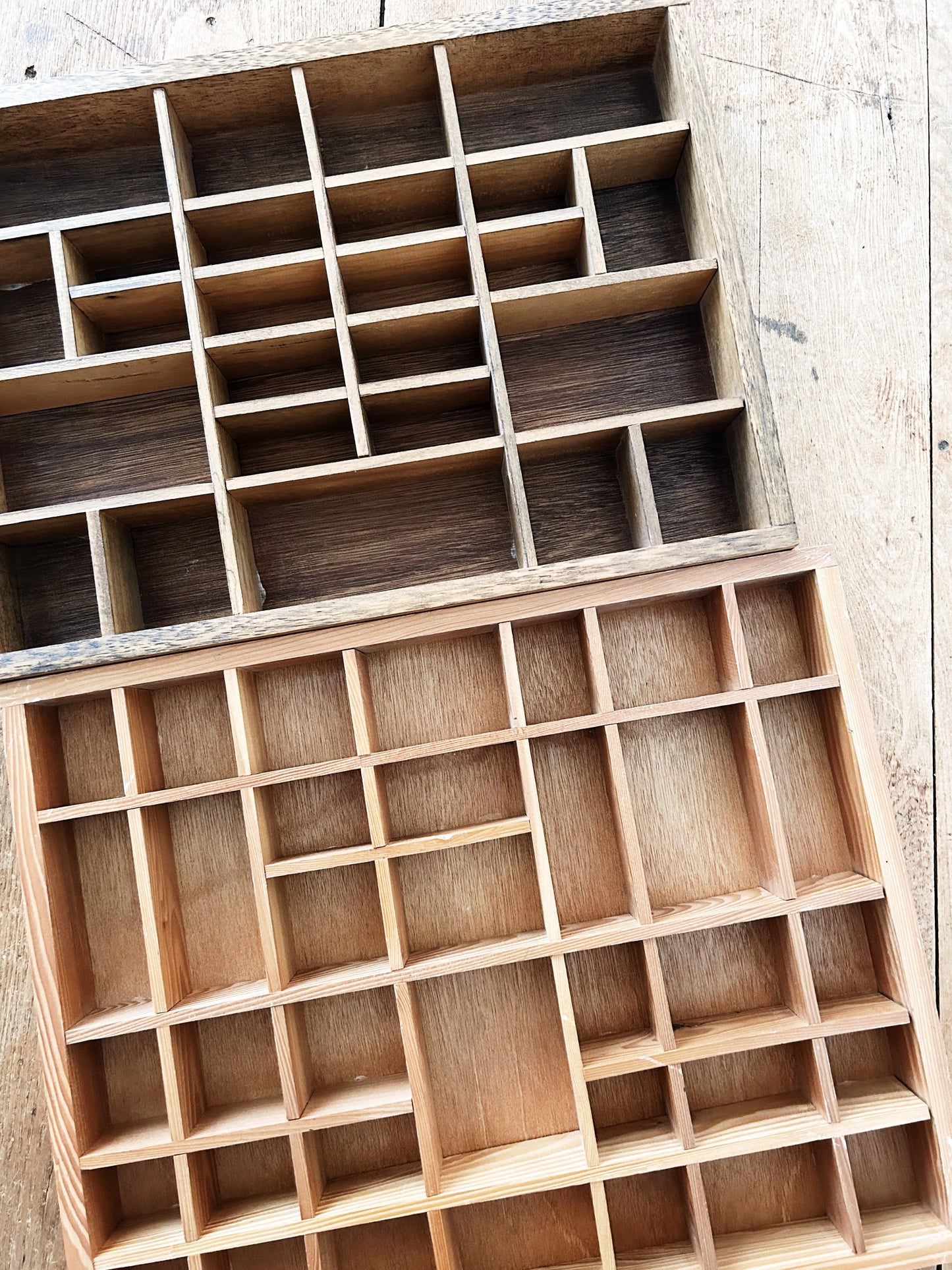 Vintage Wood Cubby/ Curio Shelf