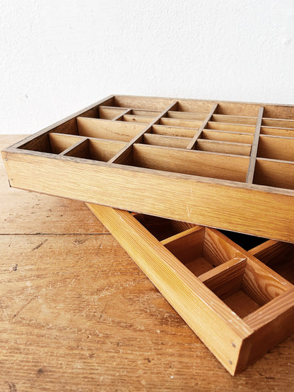 Vintage Wood Cubby/ Curio Shelf
