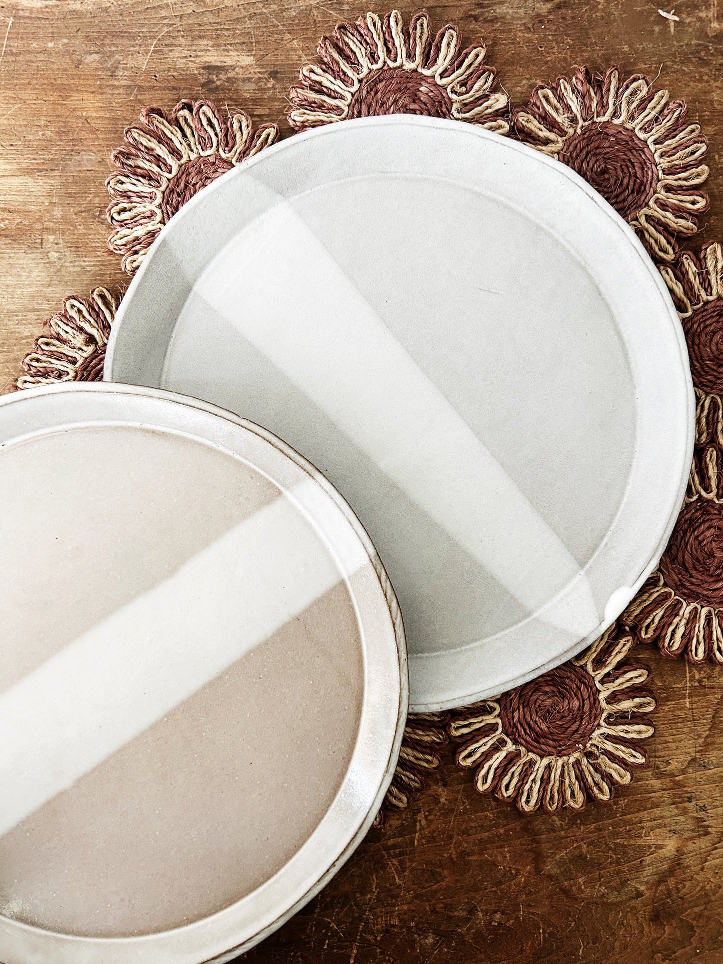 Pair of Handmade Pottery Plates