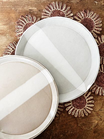Pair of Handmade Pottery Plates